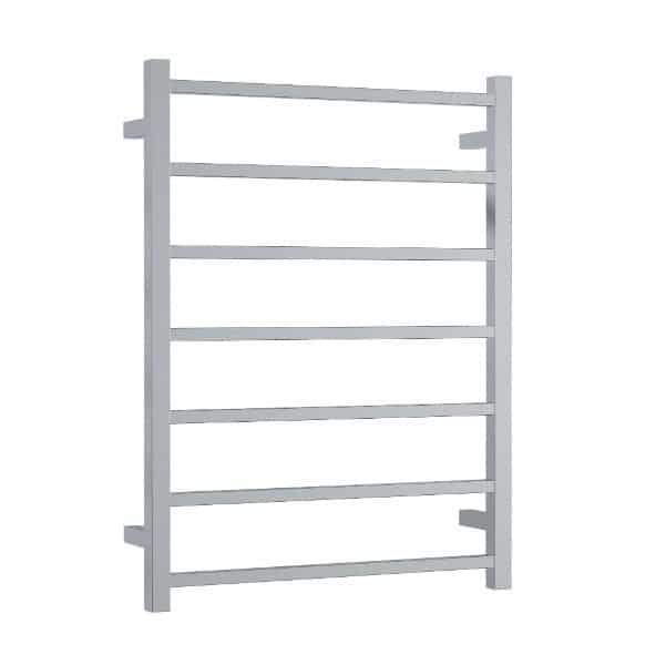 Thermorail 12V Straight 600 Square Ladder Heated Towel Rail - SS4412 Polished Stainless Steel