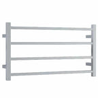 Thermorail 240V Straight 800 Square Ladder Heated Towel Rail - SS81M Polished Stainless Steel