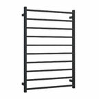 Thermorail 240V Square 800 Ladder Heated Towel Rail - SS88MB Matte Black