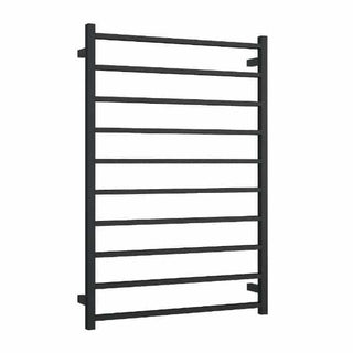 Thermorail 240V Square 800 Ladder Heated Towel Rail - SS88MB Matte Black