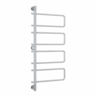 Thermorail 240V Straight 570 Round Swivel Heated Towel Rail - SV68 Polished Stainless Steel