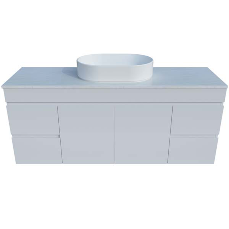 Timberline Bargo Wall Hung Vanity with Caesarstone Top & Basin 1200mm