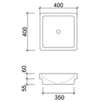 Timberline Saba 900mm Wall hung Vanity - Steel Satin Grey - SABV900CSSAW