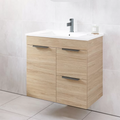 Timberline Bargo 750mm Wall Hung Vanity - Prime Oak - BARV750CAPHW