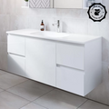 Timberline Carlo 1200mm Wall Hung Vanity - Haven Matt Dolomite Top - CARV1200CHVNW