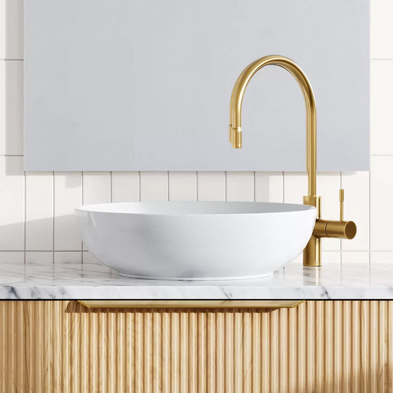 Timberline Chase Above Counter Basin - Gloss White