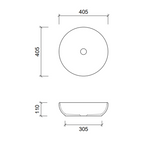 Timberline Chase Above Counter Basin - Gloss White - CHABS400WGS