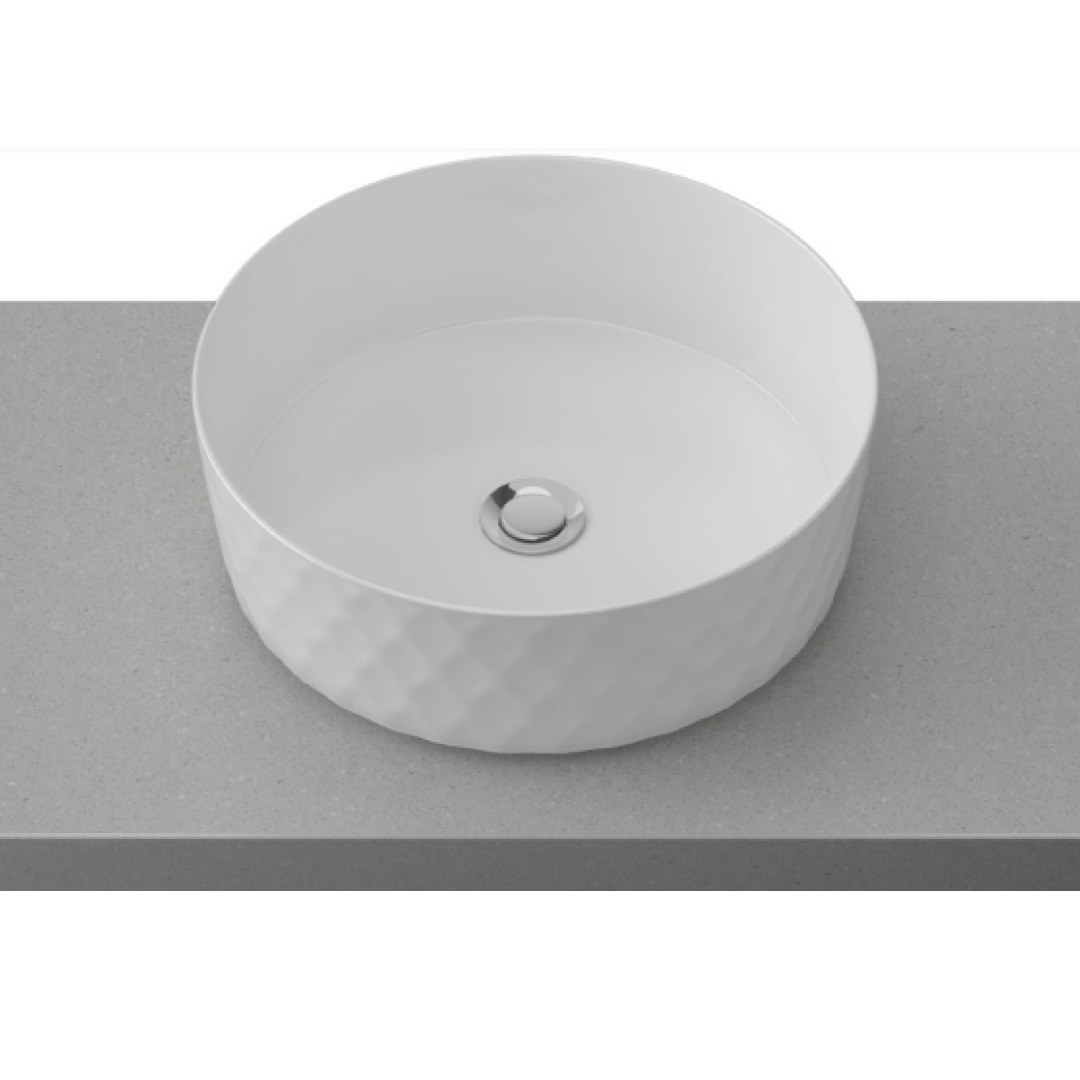 Timberline Diamond Above Counter Basin - Gloss White - DIABS360WGS
