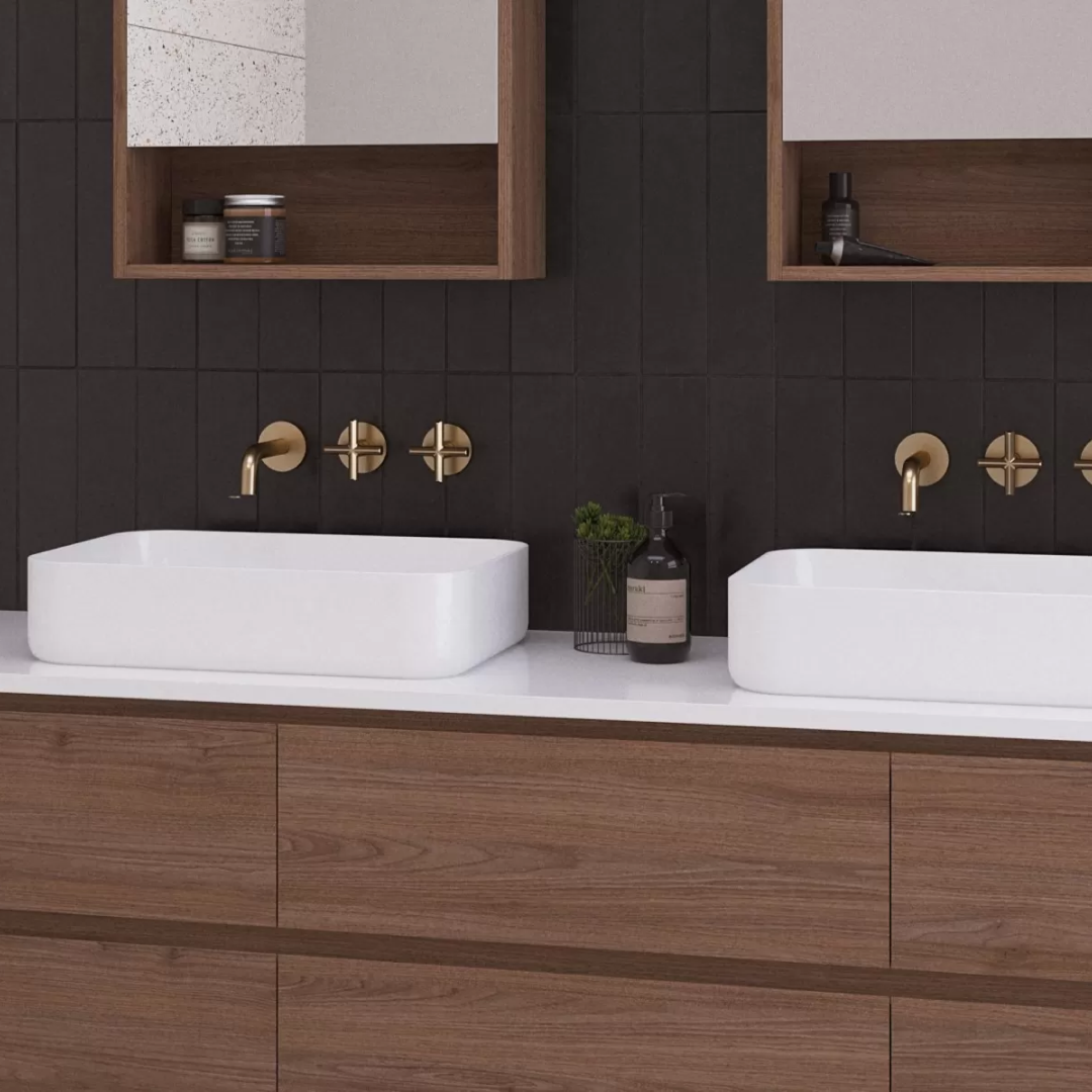 Timberline Enchant Above Counter Basin - Gloss White - ENCBS500WGS