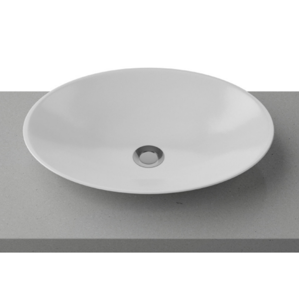 Timberline Feather Above Counter Basin - Gloss White - FEABS500WGS