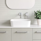 Timberline Florent Above Counter Basin - Gloss White - FLOBS400WGS