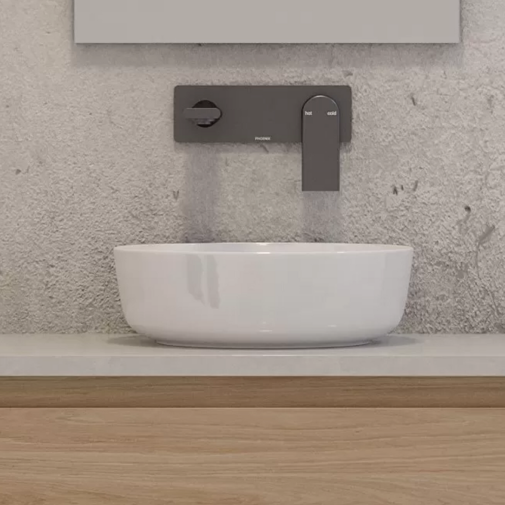 Timberline Gem Above Counter Basin - Gloss White - GEMBS305WGS