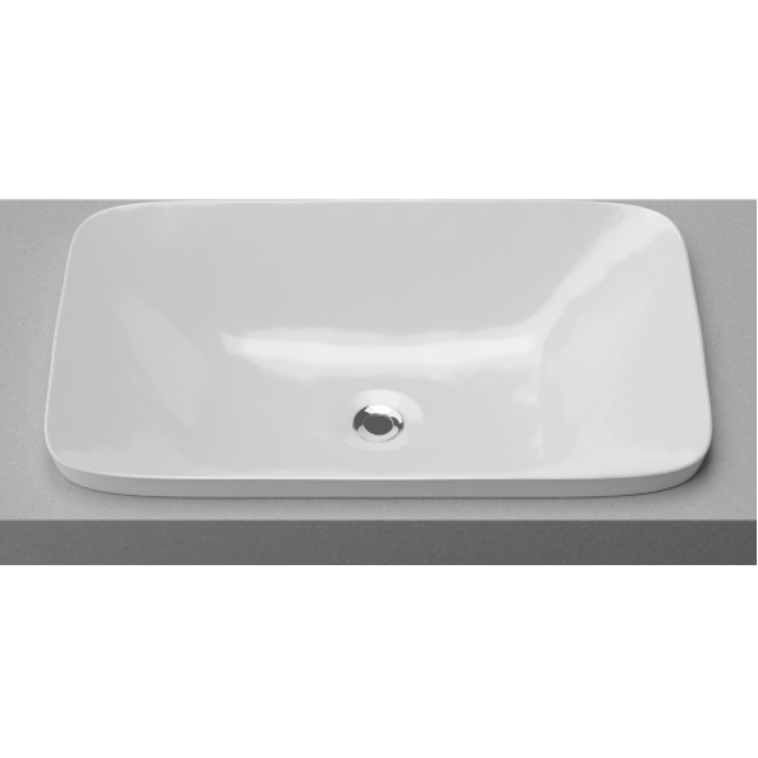 Timberline George Inset Basin - Gloss White - GEOBS600WGS