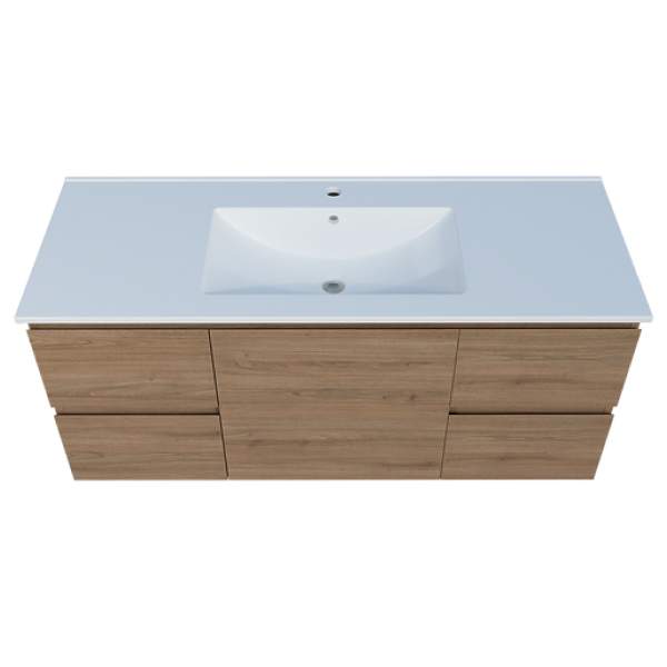 Timberline Harmony Bassini Wall Hung Vanity - 1200mm Alpha Top