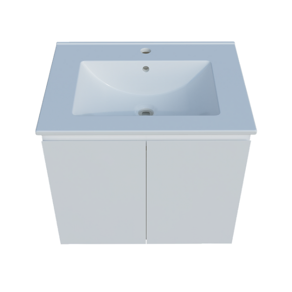 Timberline Harmony Bassini Wall Hung Vanity - 600mm Alpha Top - HAR-V-600-C-APH-W
