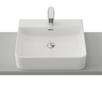 Timberline Iconic 500mm Above Counter Basin - Gloss White - ICNBS500WGS