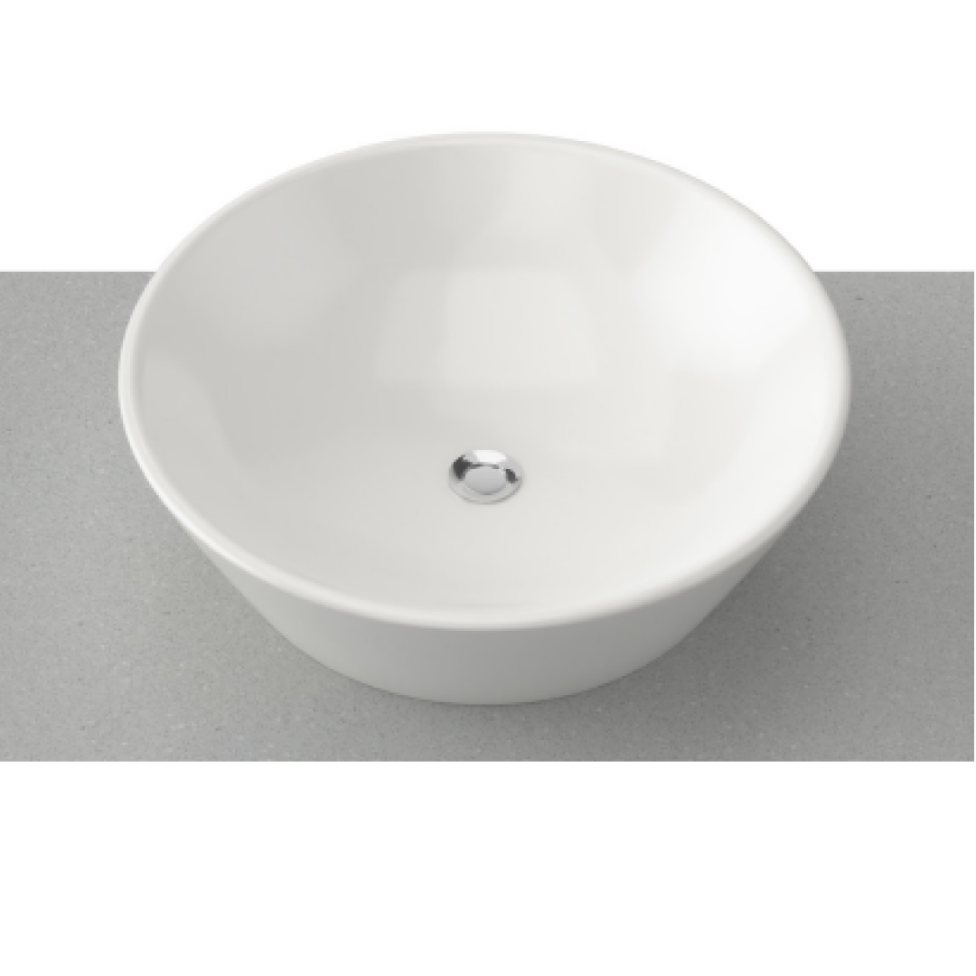 Timberline Jupiter Above Counter Basin - Gloss White - JUPBS450WGS