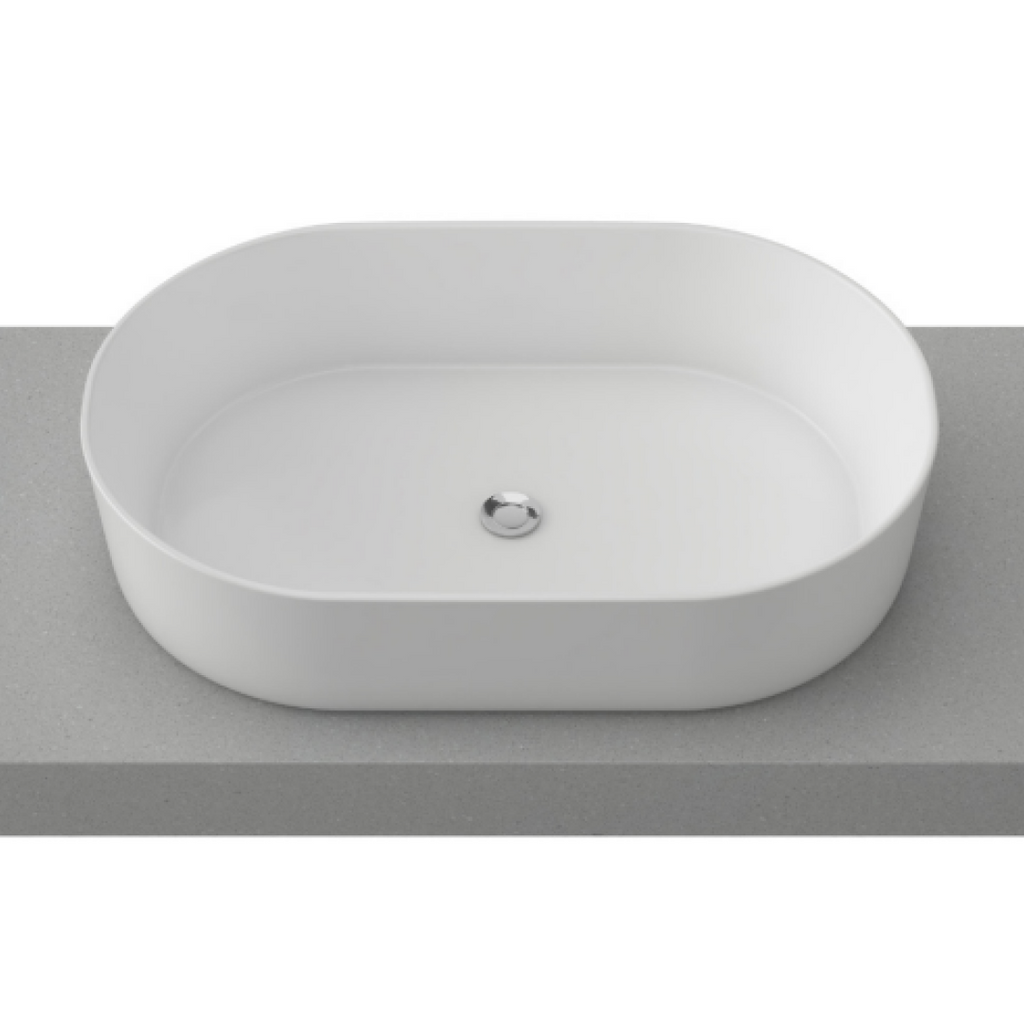 Timberline Myrtle Above Counter Basin - Gloss White - MYRBS550WGS