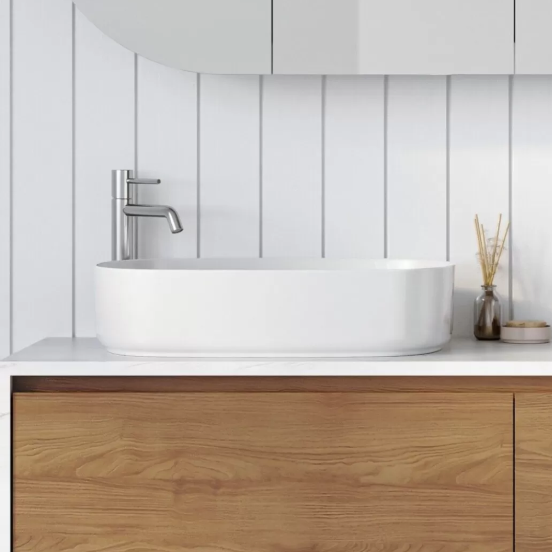 Timberline Myrtle Above Counter Basin - Gloss White - MYRBS550WGS