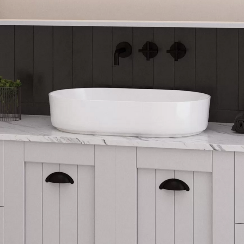 Timberline Myrtle Above Counter Basin - Gloss White