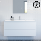 Timberline Nevada Plus 1200mm Wall Hung Vanity - Alpha Ceramic Top - NEVPV1200CAPHW
