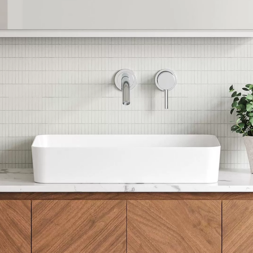 Timberline Quill Above Counter Basin - Gloss White - QUIBS600WGS