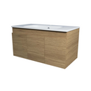 Timberline Rockford Wall Hung Vanity with Haven Dolomite & Basin Top 900mm