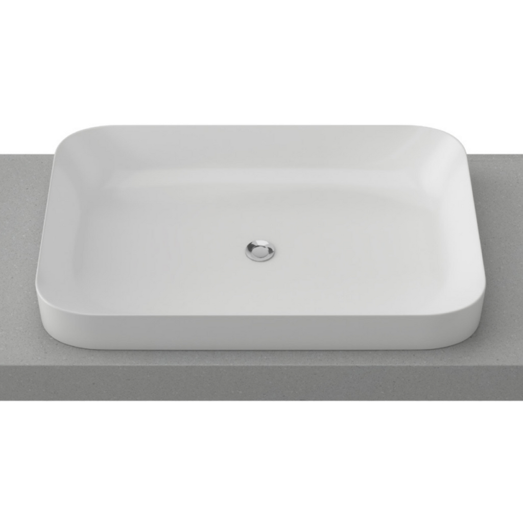Timberline Rome Inset Basin - Gloss White - ROMBS600WGS