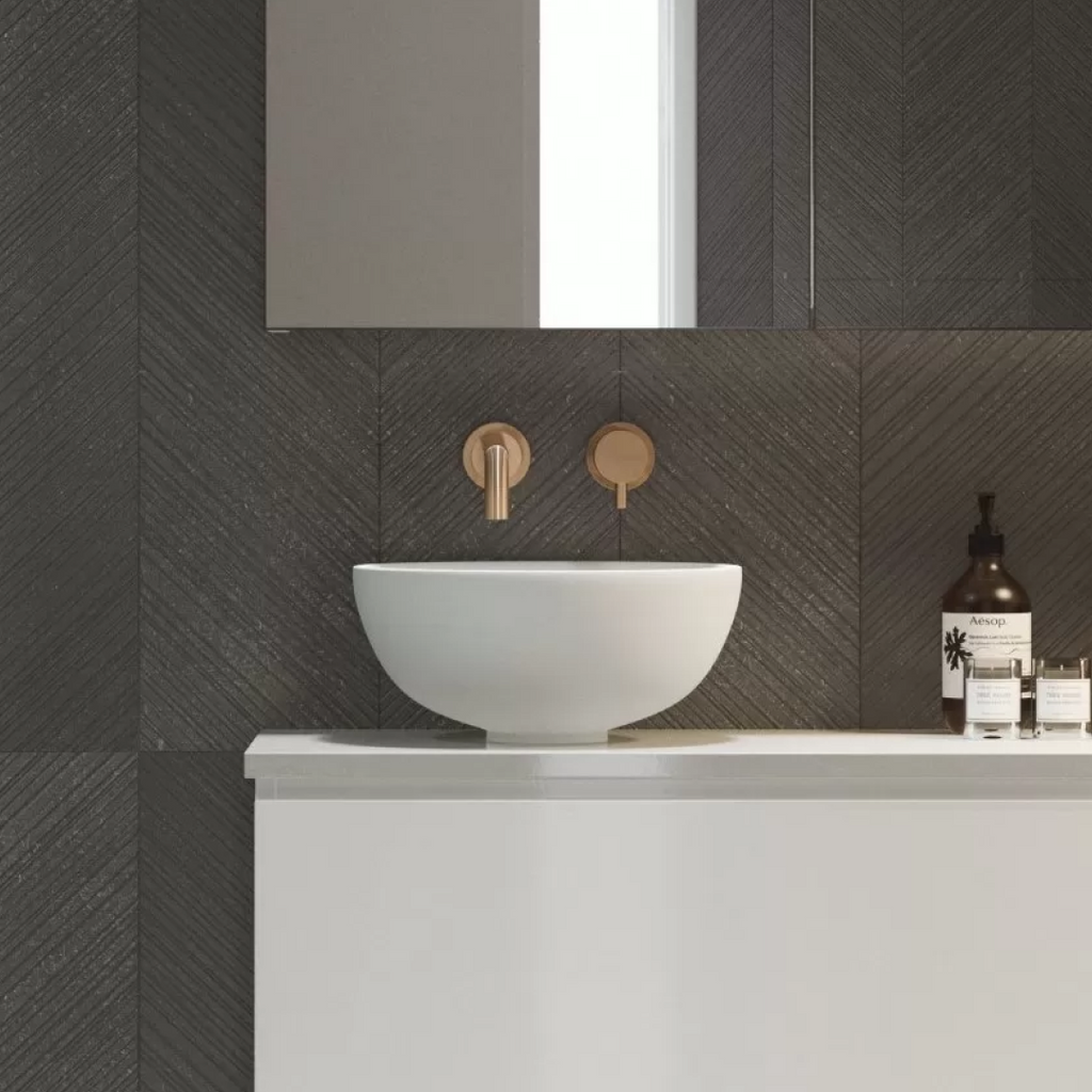 Timberline Rose Above Counter Basin - Gloss White - ROSBS320WGS