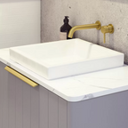 Timberline Saba 900mm Wall hung Vanity - Steel Satin Grey - SABV900CSSAW