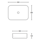 Timberline Enchant Above Counter Basin - Gloss White - ENCBS500WGS