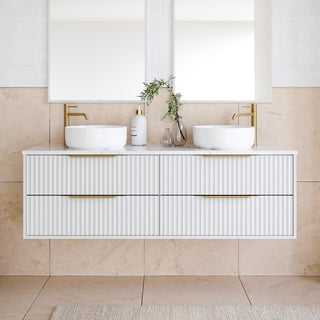 Timberline Emmett 1500 Wall Hung SilkSurface Top Vanity - EMMV1500DSSAW