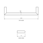 Parisi Tondo 300mm Towel Rail - Brushed Brass - TO.TR30.46