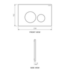 Parisi Tondo Flush Plate - Brushed Brass - PA220.46