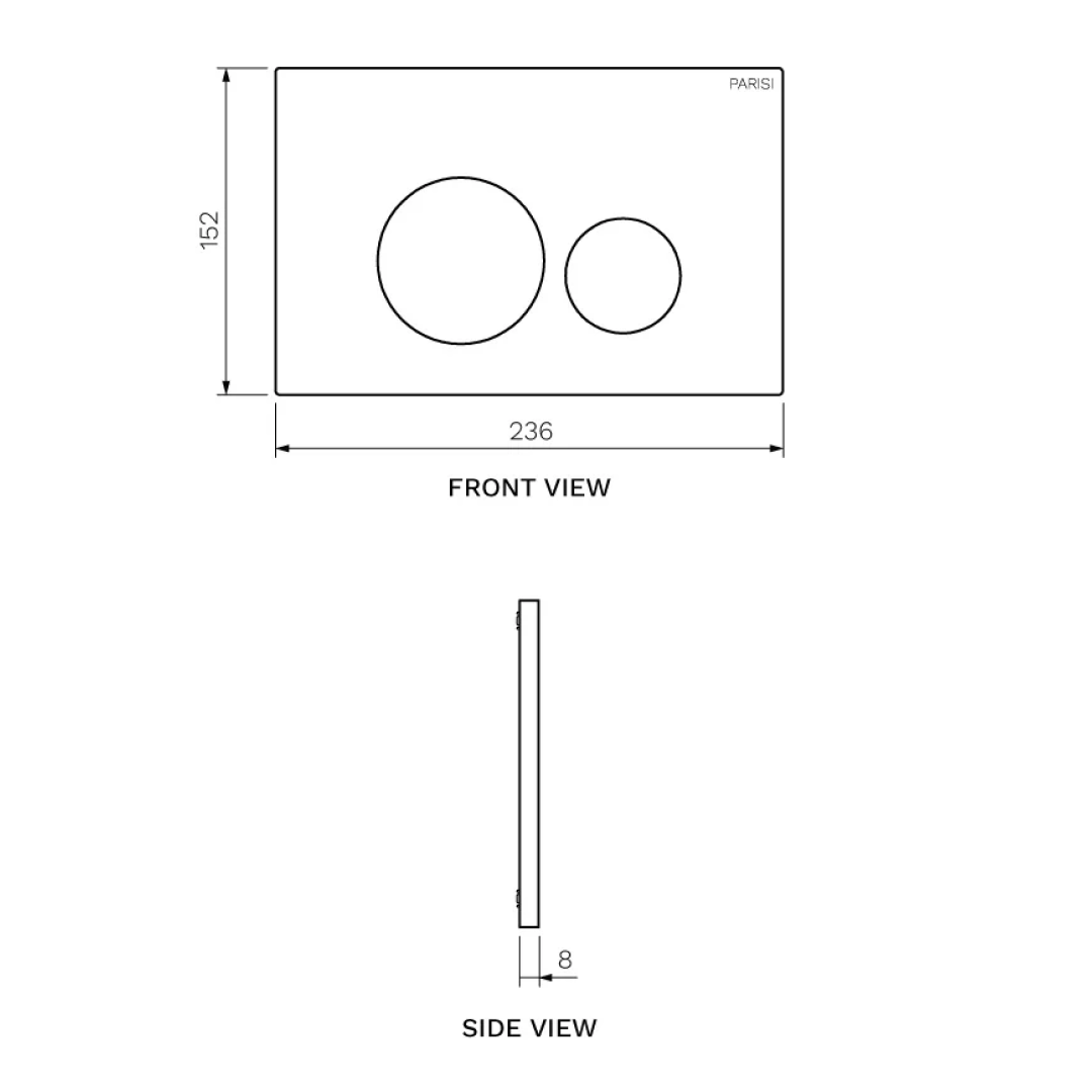 Parisi Tondo Flush Plate - Brushed Brass - PA220.46