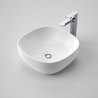 Caroma Tribute 400 Curved Square Above Counter Basin - White - 874800W