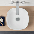 Caroma Tribute 400 Curved Square Above Counter Basin - White - 874800W
