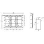 Turner Hastings Coventry 1200 Mirror Shaving Cabinet - CO1202SC