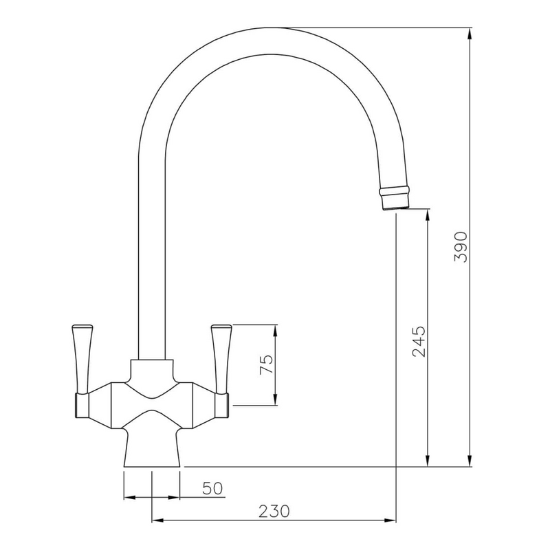 Turner Hastings Gosford Double Tap - Chrome