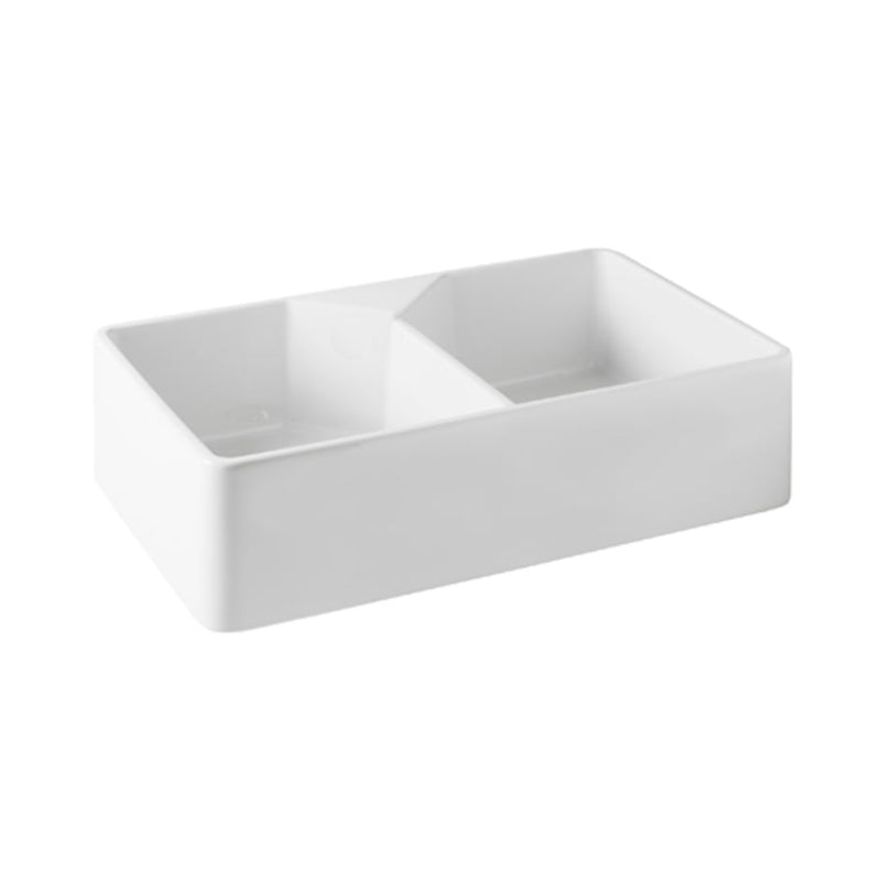 Turner Hastings Chester 80 x 50 Double Flat Front Fine Fireclay Butler Sink
