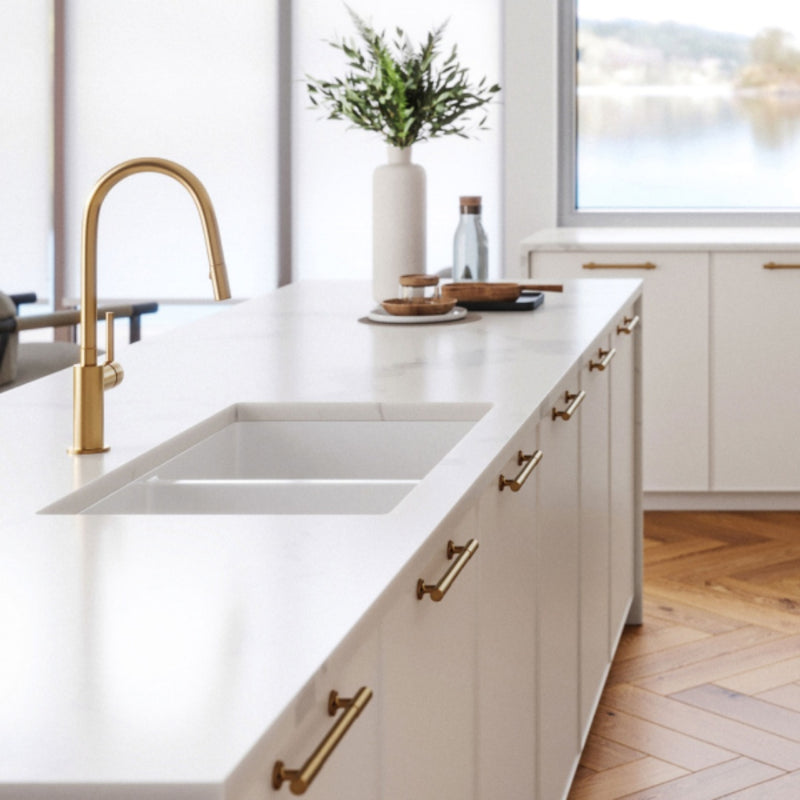 Turner Hastings Cuisine 81 x 49 Double Fine Fireclay Sink - CUD81FS