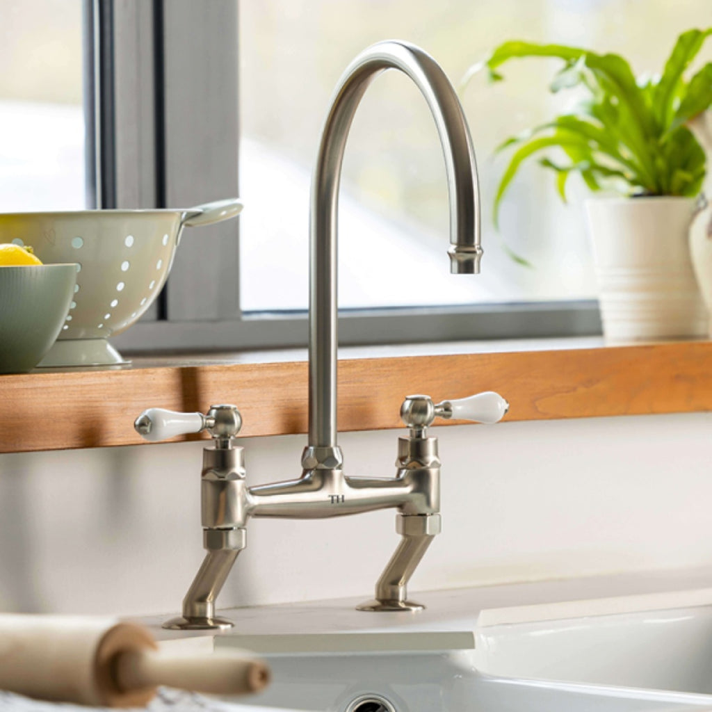Turner Hastings Ludlow Bridge Tap - Brushed Nickel - LU105BM-BN