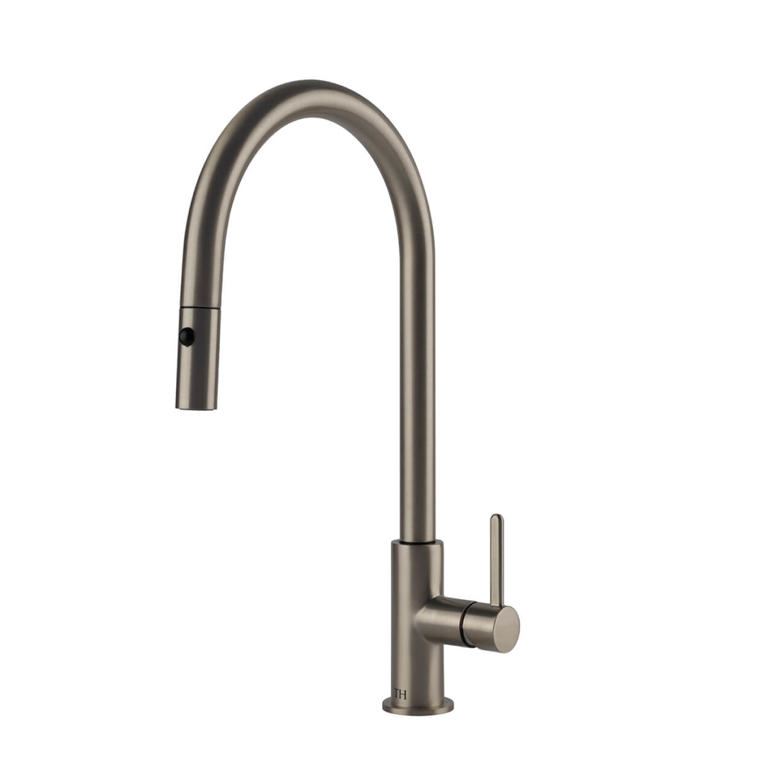 Turner Hastings Naples Pull Out Sink Mixer - Brushed Nickel - NA302PM-BN