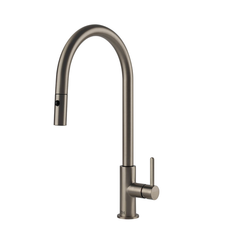 Turner Hastings Naples Pull Out Sink Mixer - Brushed Nickel