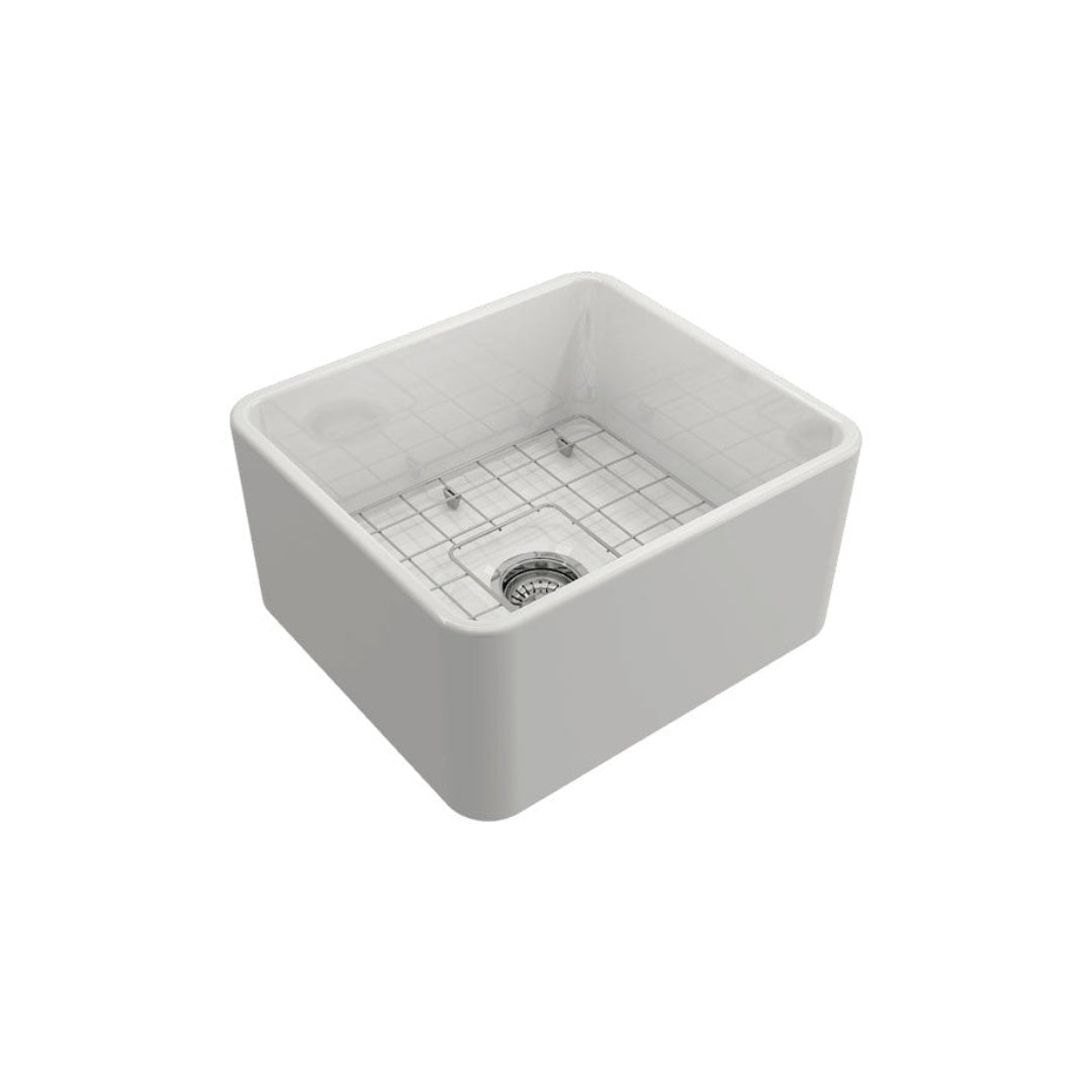 Turner Hastings Novi 50 x 46 Fine Fireclay Butler Sink Gloss White - NO50FS