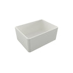 Turner Hastings Novi 60 x 46 Fine Fireclay Butler Sink Matte White - Flat/Ribbed - NO603FS-MW