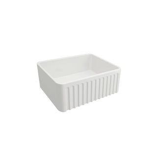 Turner Hastings Novi 60 x 46 Fine Fireclay Butler Sink Gloss White - NO60FS