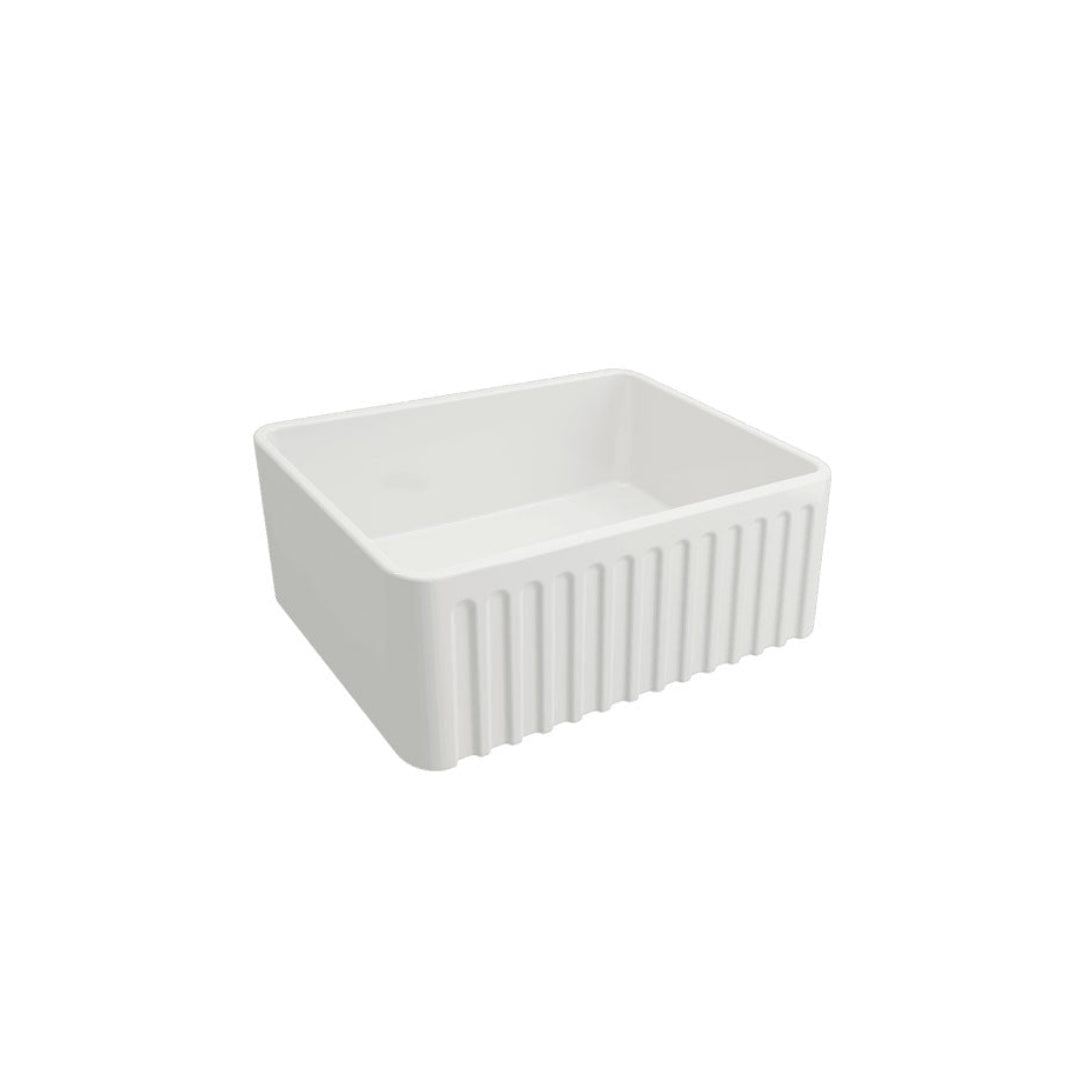 Turner Hastings Novi 60 x 46 Fine Fireclay Butler Sink Gloss White - NO60FS