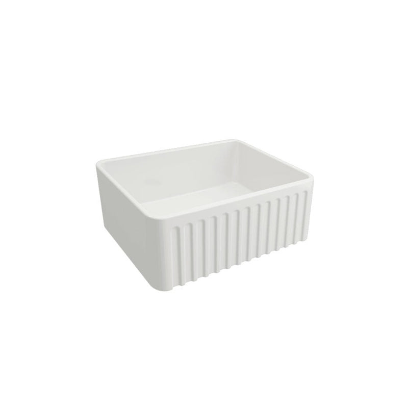 Turner Hastings Novi 60 x 46 Fine Fireclay Butler Sink Gloss White