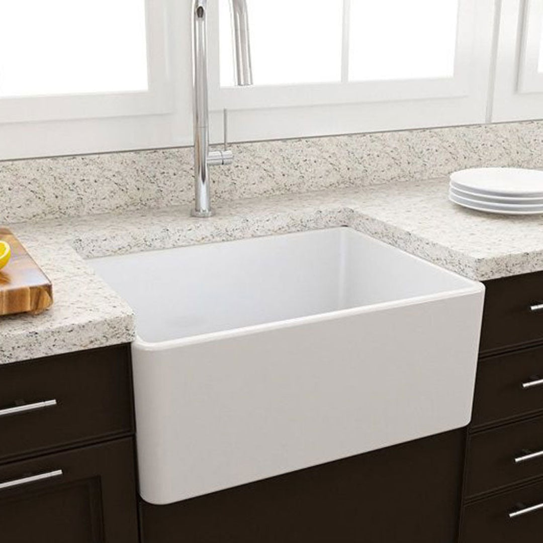 Turner Hastings Novi 60 x 46 Fine Fireclay Butler Sink Gloss White - NO60FS